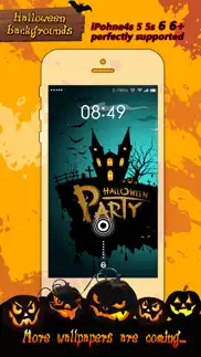 halloween wallpapers hd - pumpkin, scary & ghost background photo booth for home screen iphone screenshot 1