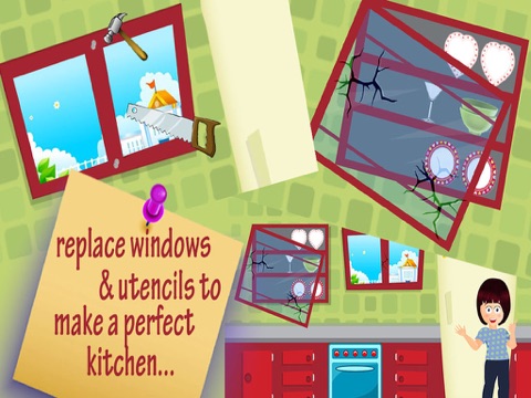 Fix It baby house - Girls House Fun, Cleaning & Repariing Game iPad screenshot