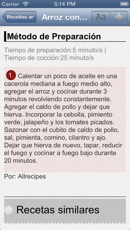 cocina Argentina - Recetas de cocina para cocineros argentinos screenshot-3