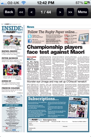 Rugby Paper - Welsh Edition screenshot 2