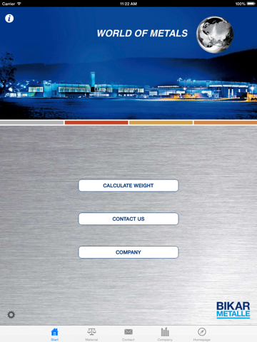 Metal World iPad screenshot 1 - Productivity app