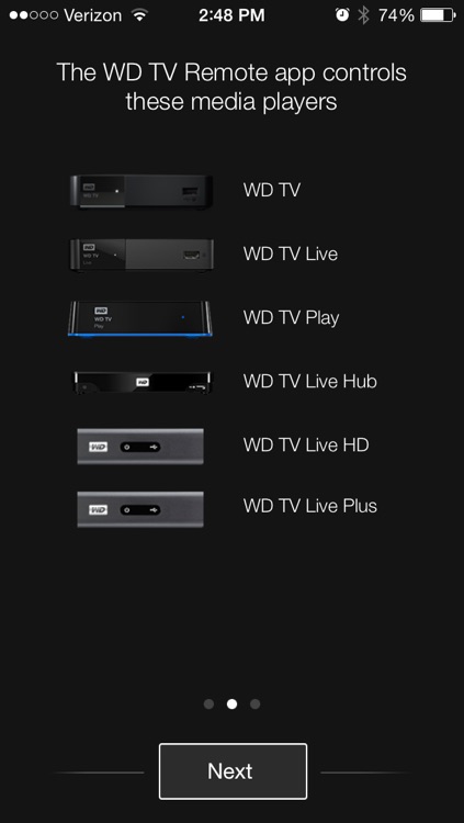 WD TV Remote
