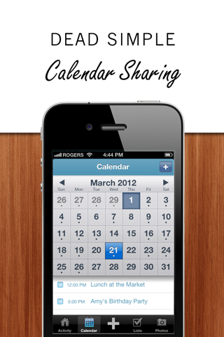 SimplyUs - Shared Calendar, ToDo Task List & Organizer for Couples screenshot 2