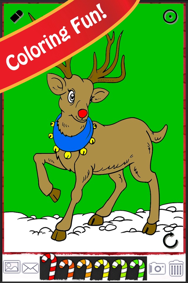 Christmas Coloring Book FREE: Snowy Xmas, Snowflakes, & Santa Claus Edition screenshot 3