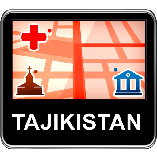 Tajikistan Vector Map - Travel Monster icon