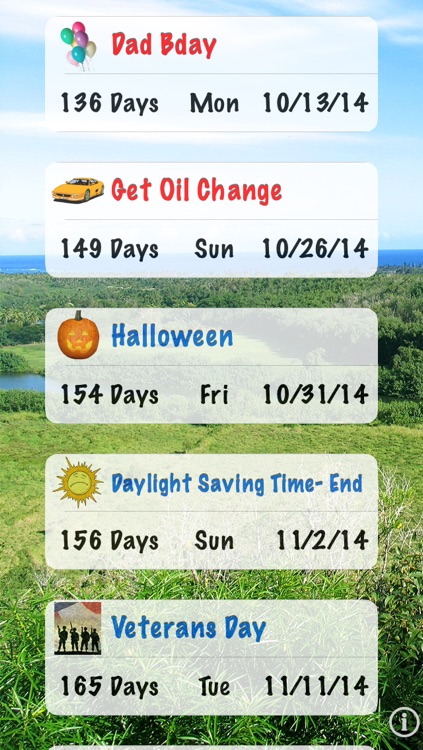 Holiday Countdown - w/Recurring Calendar Events screenshot-3
