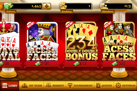 Video Poker: World Tournament! screenshot 3