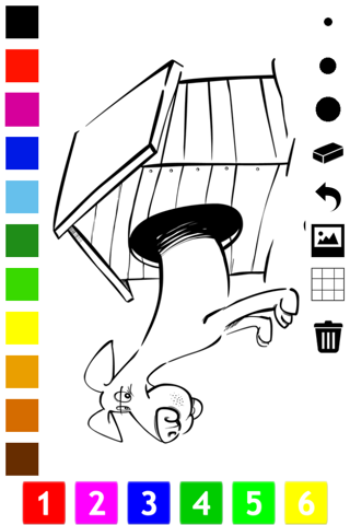 Dog Coloring Book for Little Children: Learn to draw and color dogs, puppies and funny pet scenes screenshot 4