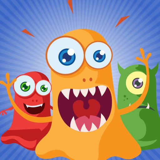 Kids Monster Match Three Puzzle Games icon
