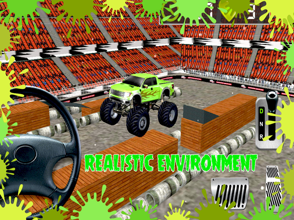 3D Monster Truck Parking Free screenshot 10
