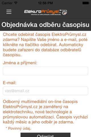 Časopis ElektroPrůmysl.cz screenshot 4