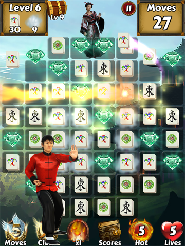 Screenshot #6 pour Mahjong Match Adventure World: tuiles anciennes Swipe & Switch bonbons chinois de recueillir tous les bijoux de diamants!