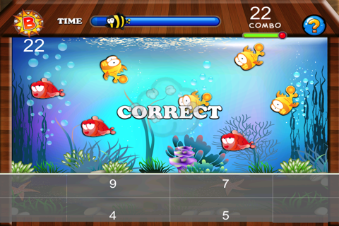 Count the fish! Fast fun number Tap game screenshot 2