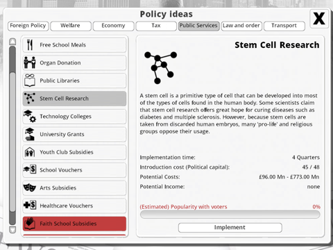 Democracy 3 screenshot 4