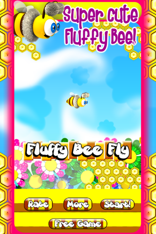 Fluffy Bee Fly - Endless Fun Flyer Adventure Race Free screenshot 2
