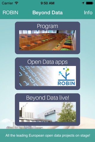 European Beyond Data Event app, 16th april 2015 Eindhoven screenshot 2