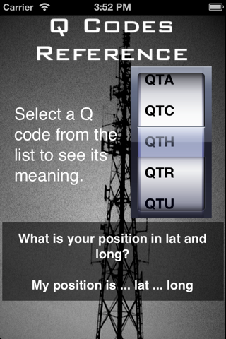 Q Codes Reference screenshot 2