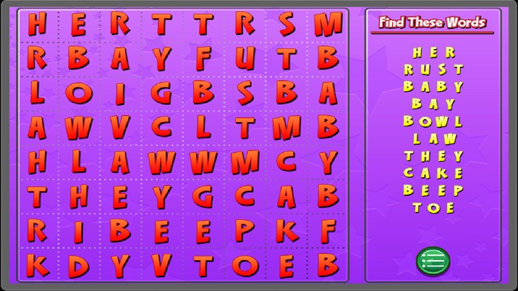 Word Search For Kids 2 - Perfect for Kinder, First and Second Grade screenshot-3