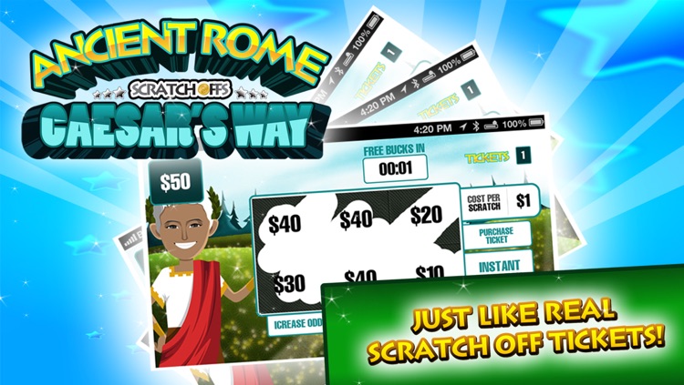 Ancient Rome Lucky Scratch Off Tickets Free screenshot-3