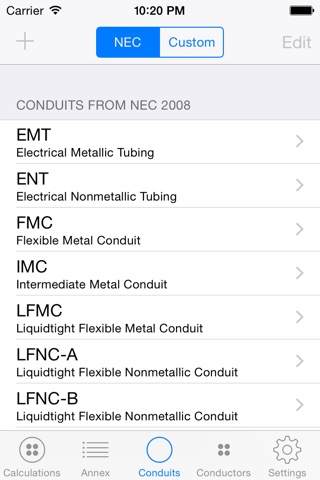 Conduit Fill Calculator screenshot 4