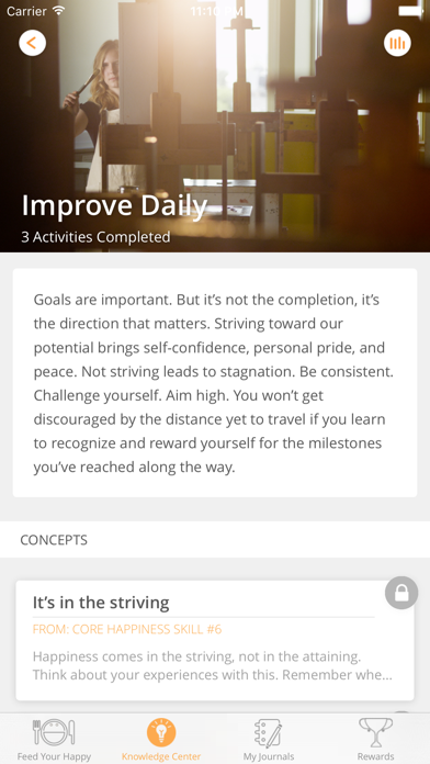 Screenshot #3 pour Feed Your Happy - mindfulness skills training for everyday happiness