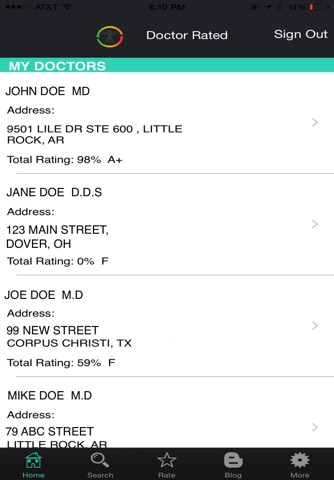DoctorRated-Healthcare Ratings screenshot 3