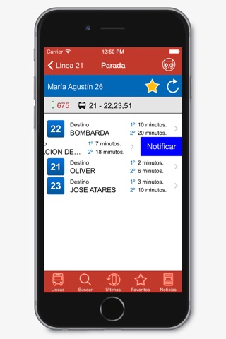 Paradas del Bus en Zaragoza screenshot 2