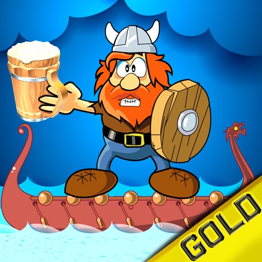 Angry Viking fighting for free beer - Gold Edition