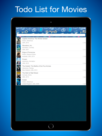 Screenshot #4 pour Movie List Free - Todo List for Movies, Wishlist for new best Movies and Hollywood movies list