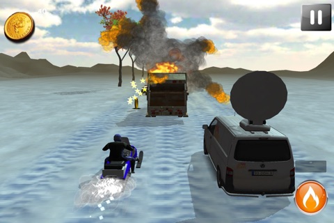 Snow Mobile Rampage Racing - Bandits On Ice Break Away screenshot 4