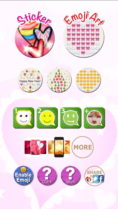 Screenshot #1 pour Love Stickers, Emoji Art