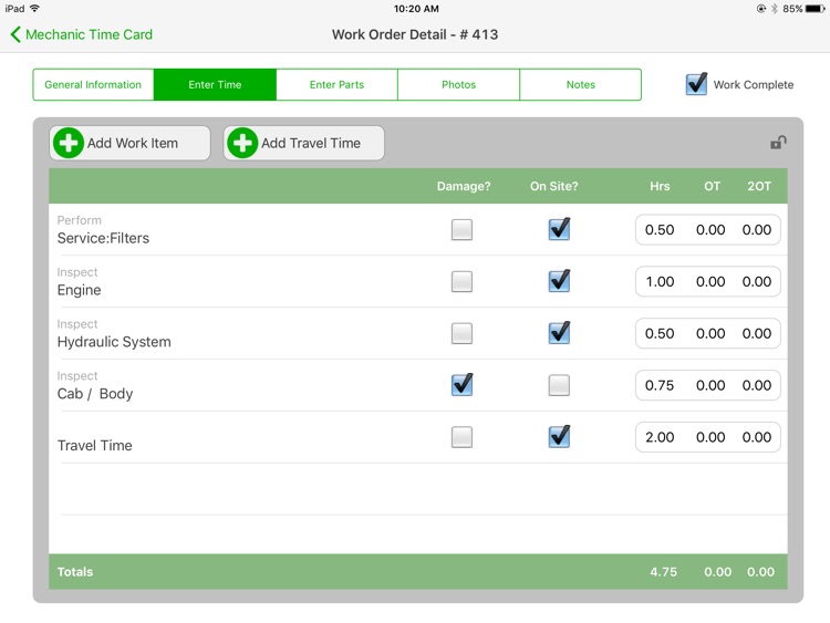HCSS Mechanic Mobile