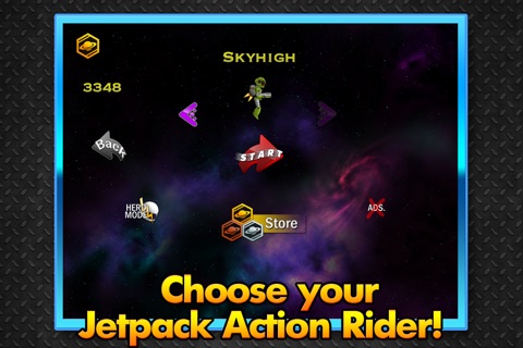 Mega Jetpack Nebula Super Action Hero - Robot Alien Repel Edition screenshot 2