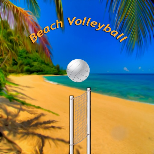 Simple beach volleyball free Icon