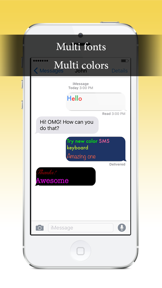 Color SMS keyboard - SwipeKeys screenshot