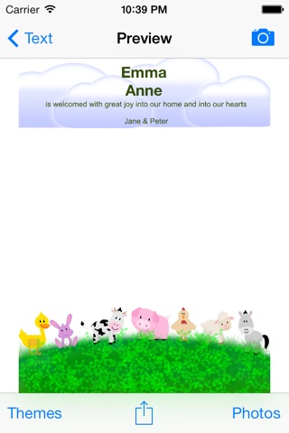 Baby Arrival Cards screenshot 2