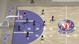 Screenshot from Stickman Basketball Blitz