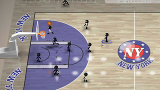 Screenshot #1 pour Stickman Basketball Blitz