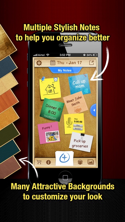 StickMe Notes - Beautiful Checklist Reminder - ToDo Task Lists & Personal Sticky Notepad Application With Alarm