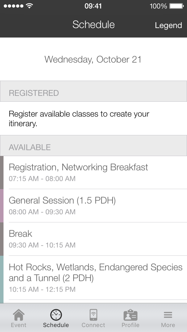 NC DOT Joint Transportation Conference iPhone screenshot