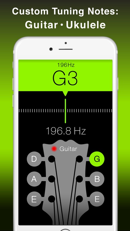 Free Guitar and String Instruments Chromatic Tuner with Tone Generator - Apple Watch Edition screenshot-3