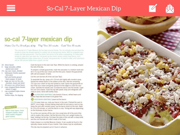 Party Dishes Recipes for iPad