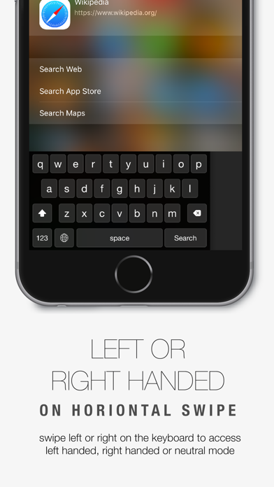 Reachability Keyboard - One-Hand Typing + EMOJI iPhone screenshot
