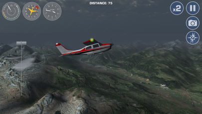 Screenshot #2 pour Simulateur de vol Airplane Fly - les Alpes suisses