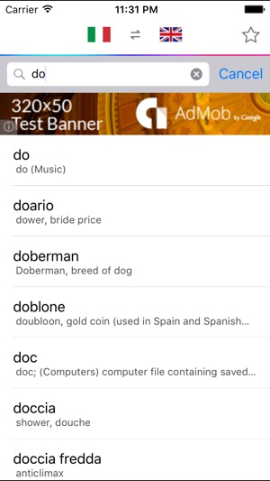 Italian English Dictionary Free(圖5)-速報App