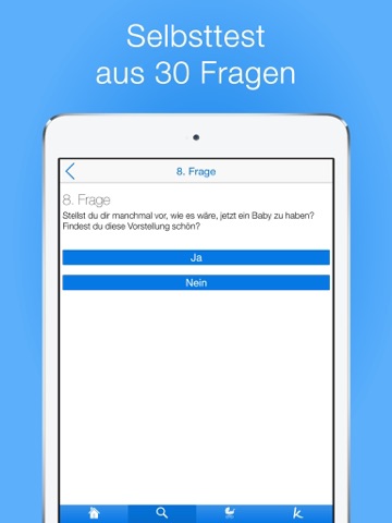 Screenshot #5 pour Bereit für die Schwangerschaft? Selbsttest vor dem schwanger werden!
