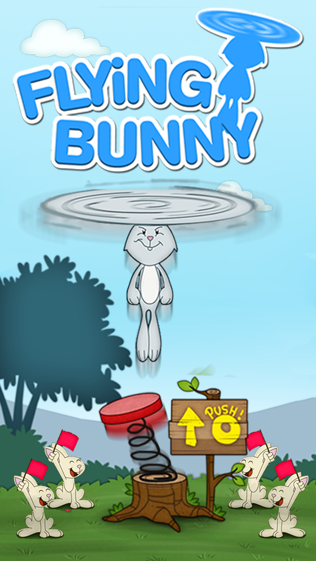 空飛ぶウサギ 無料ゲーム ' 無料アプリのおすすめ画像1