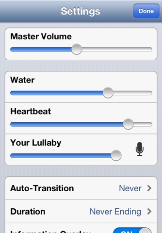 Hushabye – Heartbeat, Lullaby, and Natural Water White Noise for Baby Sleep screenshot 4