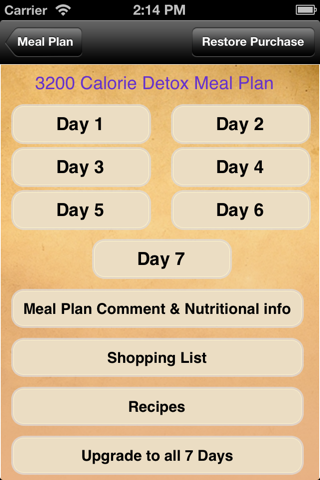 Meal Plans - Detox 7 Day Meal Plans screenshot 2