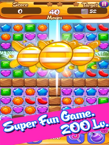 Sweet Jelly Fruit Garden mania : Match 3 Free Game iPad screenshot 1 - Entertainment app